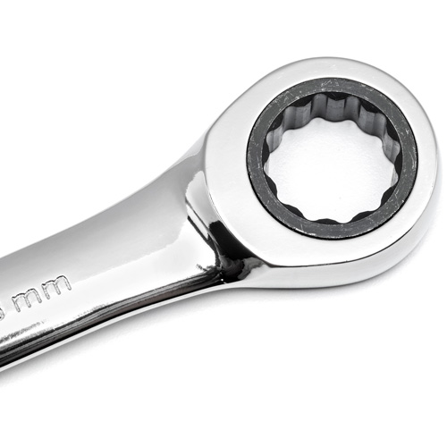 72-Tooth Ratcheting Combination Wrench, 12 Point, 30 mm, Chrome/Polished Finish Industrial Sales