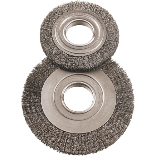 6" Major Wire Wheel Brushes, 6" Dia., 0.014" Fill, 2" Arbor Industrial Sales