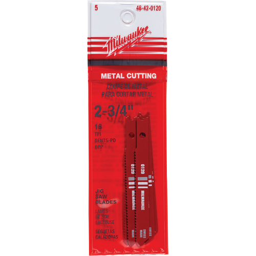 Lames de scie sauteuse, Acier rapide, Tige en U, 2-3/4" lo, 18 dents par pouce Industrial Sales