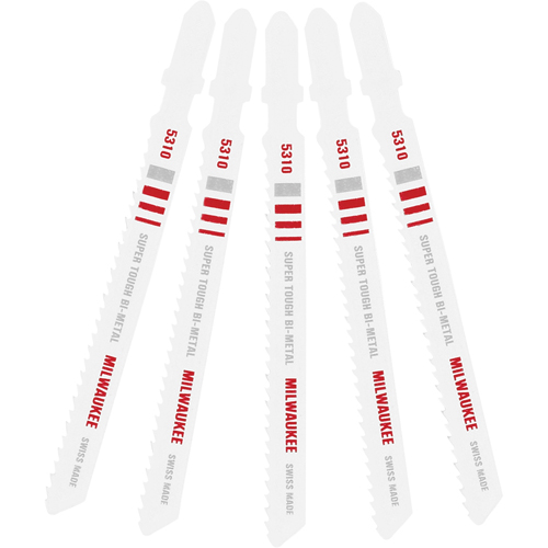 Lame de scie sauteuse, Bim&eacute;tal, Tige en T, 4" lo, 10 dents par pouce Industrial Sales