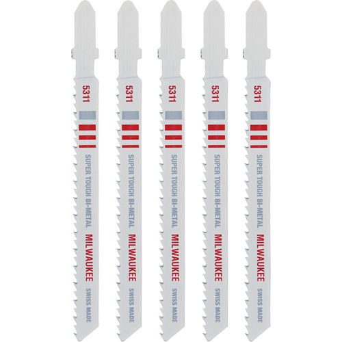 Lame de scie sauteuse, Bim&eacute;tal, Tige en T, 4" lo, 10 dents par pouce Industrial Sales