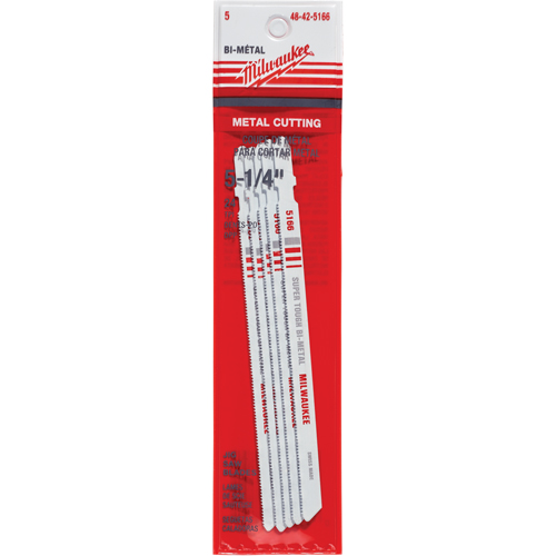 Lame de scie sauteuse, Bim&eacute;tal, Tige en T, 5-1/4" lo, 24 dents par pouce Industrial Sales