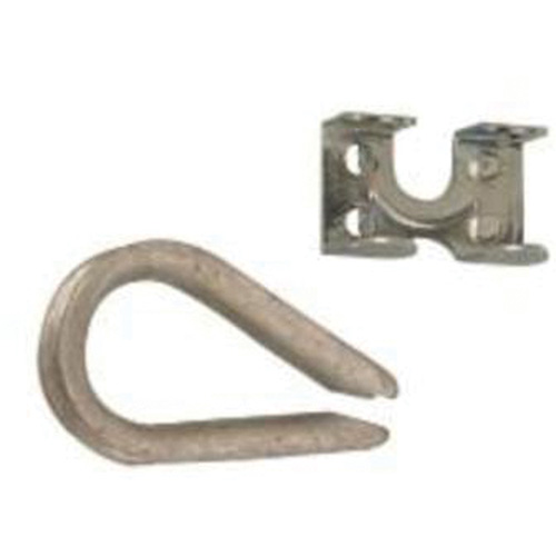 Cosse de c&acirc;ble m&eacute;tallique et clame de cordage Industrial Sales