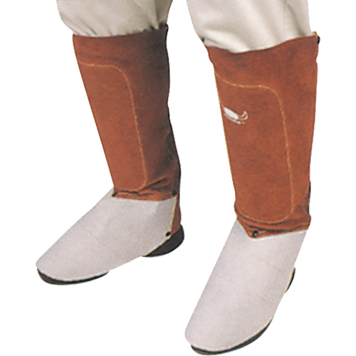Leather Spats, 6" L, Lava Brown Industrial Sales