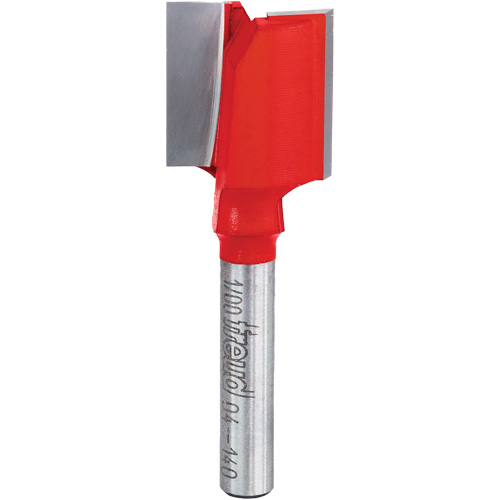 Router Bit - Double Flute Straight Bit, 3/4" Dia., 1" H, 2-1/8" L, 1/4" Shank Industrial Sales