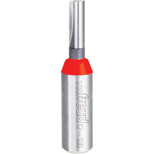 Router Bit - Double Flute Straight Bit, 1/4" Dia., 1" H, 2-3/8" L, 1/2" Shank Industrial Sales