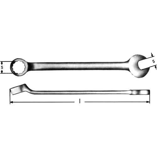 Cl&eacute;s mixtes, 3/8", Longueur de 6-5/16" Industrial Sales