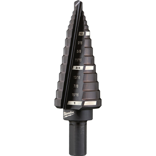 #8 Step Drill Bit, 1/2" - 1" , 1/16" Increments, High Speed Steel Industrial Sales