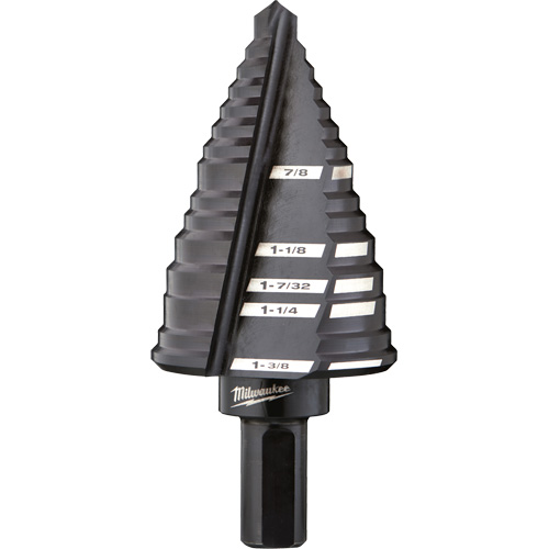 #12 Step Drill Bit, 7/8" - 1-3/8" , High Speed Steel Industrial Sales