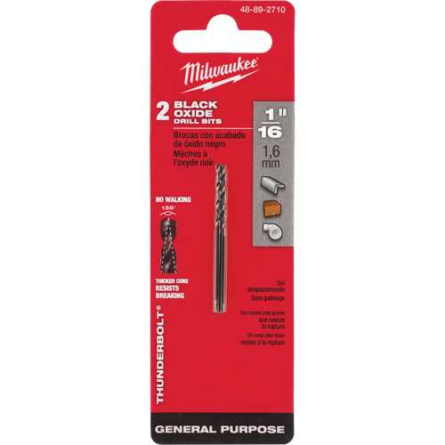 Thunderbolt&reg; Jobber Drill Bit, High Speed Steel, 1/16", 1-7/8" L, 7/8" Flute, 135° Point Angle Industrial Sales