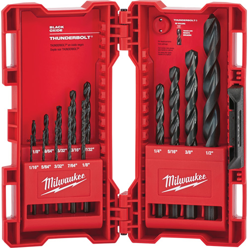 Thunderbolt&reg; Drill Bit Set, 14 Pieces, Steel Industrial Sales
