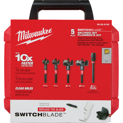 Switchblade Plumber's Self-Feed Bit Set Industrial Sales