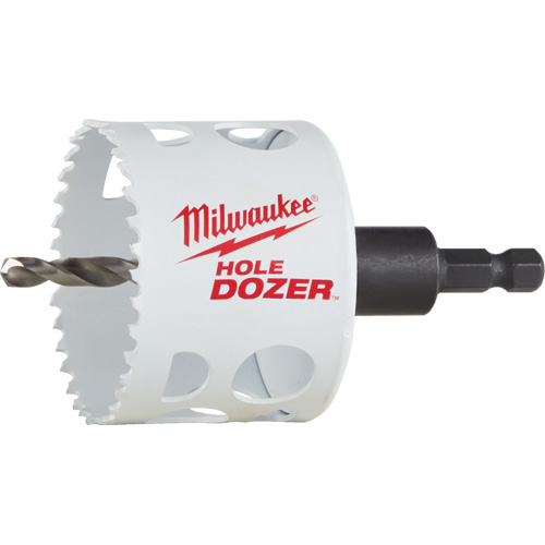 Hole Dozer Hole Saw with Arbor, 2-1/2", 1-5/8" Depth of Cut, Bi-Metal Industrial Sales