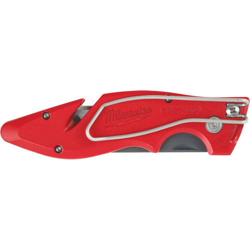 Couteau utilitaire rabattable Fastback, 2" lame, lame en Acier au carbone, poign&eacute;e en M&eacute;tal Industrial Sales