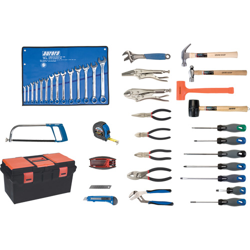 Jeu d'outils de luxe avec coffret en plastique, 56 morcea Industrial Sales