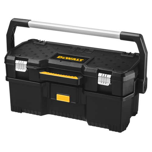Tote with Power Tool Case, 12-13/16" W x 24 D x 11-3/16" H, Black Industrial Sales