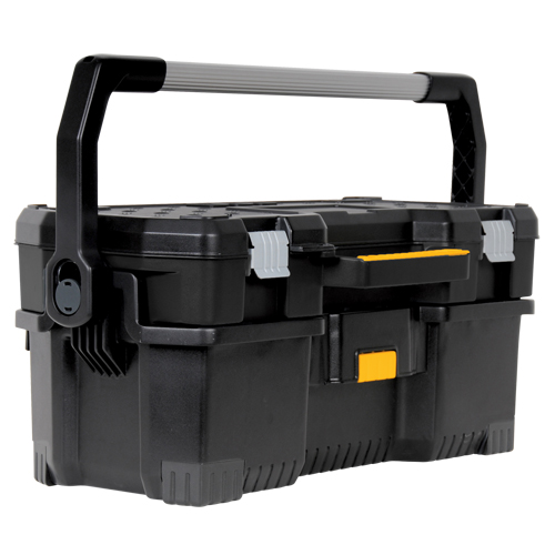 Tote with Power Tool Case, 12-13/16" W x 24 D x 11-3/16" H, Black Industrial Sales