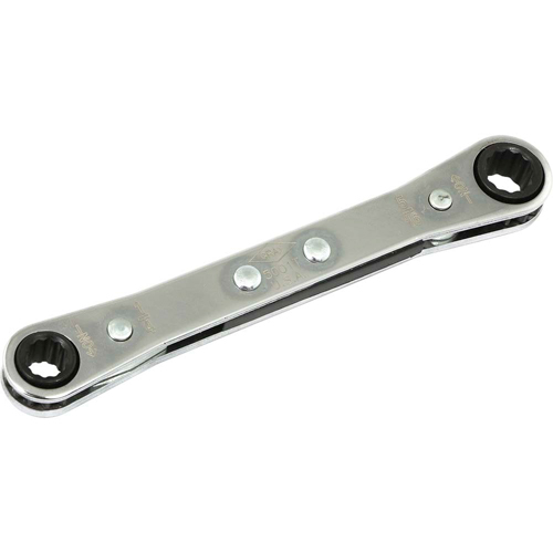 Flat Ratcheting Box Wrench, 1/4" Drive, Plain Handle Industrial Sales