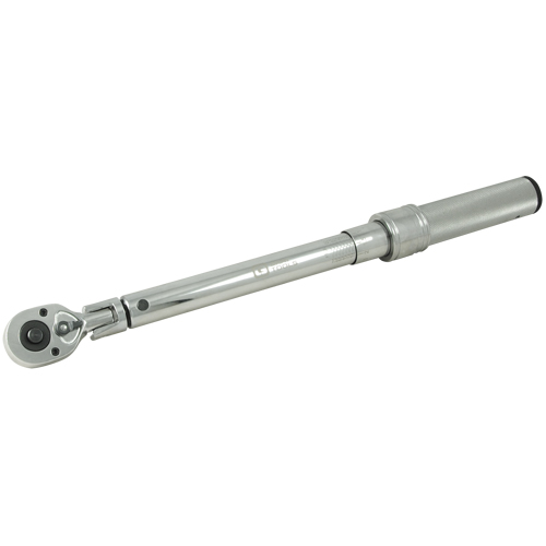 Heavy-Duty Micro-Adjustable Torque Wrench, Click, 3/8" Square Drive, 10 - 80 ft-lbs. Industrial Sales