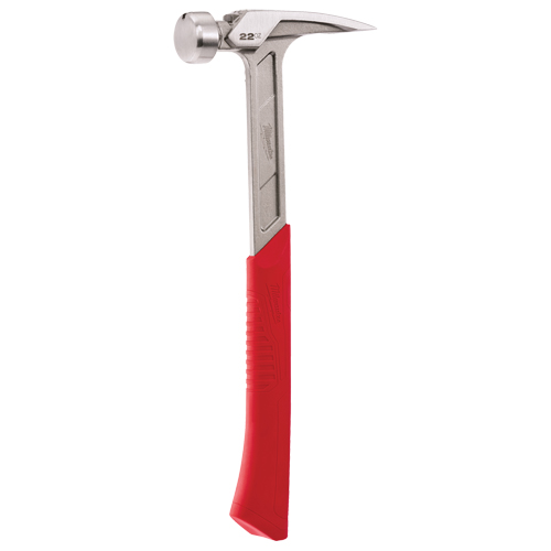 Smooth Face Framing Hammer, 22 oz., Solid Steel Handle, 15" L Industrial Sales