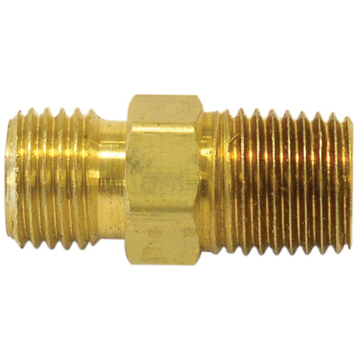 Reducer/Adapter Fitting, 1/4" x 1/4" Dia, Brass Industrial Sales