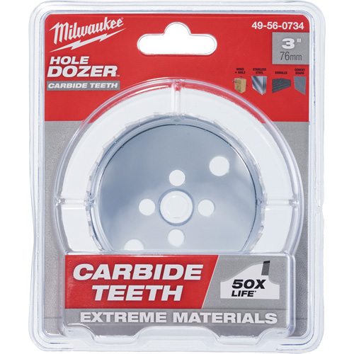Hole Dozer Saw with Carbide Teeth, 3", 1-63/100" Depth of Cut, Carbide Industrial Sales