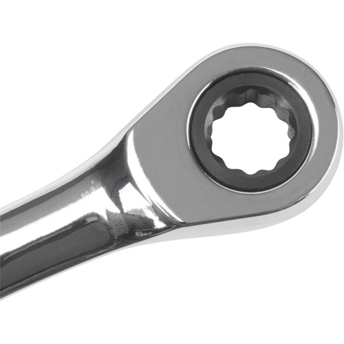 Metric Ratcheting Combination Wrench, 12 Point, 8 mm, Chrome Finish Industrial Sales