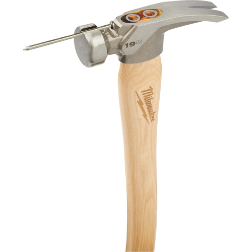 Smooth Face Framing Hammer, 19 oz., Wood Handle, 16" L Industrial Sales