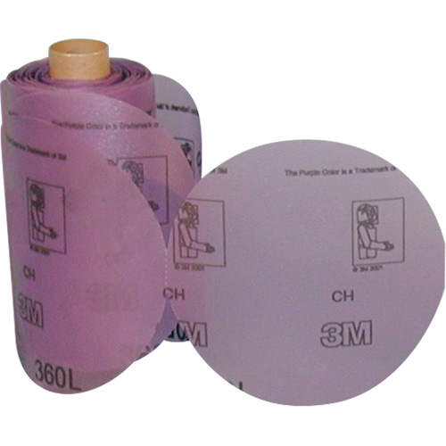 Rouleau de disques abrasifs Stikit 360L, 6" dia., Grain P800, Oxyde d'aluminium Industrial Sales