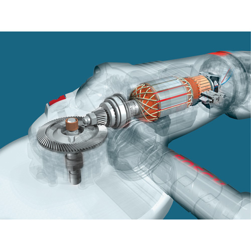 Grande meule angulaire &agrave; haute performance, 9", 120 V, 15 A, 6500 Tr/min Industrial Sales