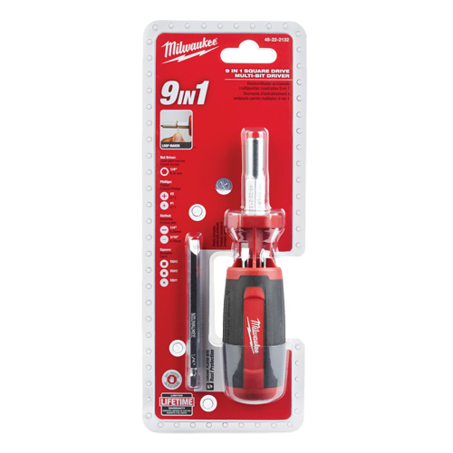 Tournevis &agrave; embouts multiples 9 en 1, 9" lo, Prise Coussin&eacute;e Industrial Sales