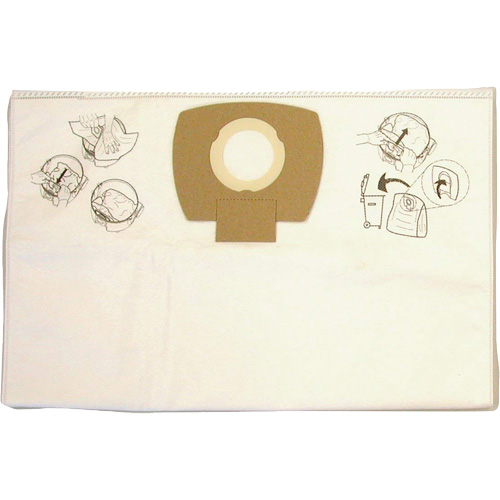 Paper Vacuum Filter Bags, 8 US gal. Industrial Sales