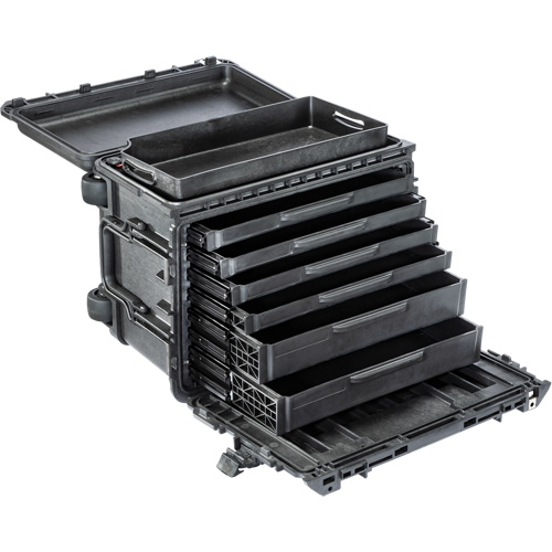 Armoire &agrave; outils mobile Gen 2, 24" la, 7 tiroirs, Noir Industrial Sales