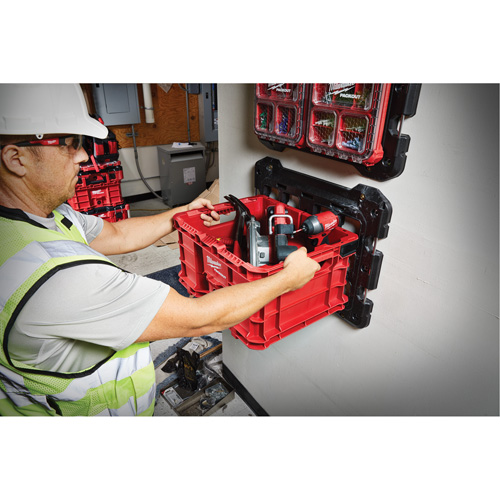 Packout Crate, 15-2/5" x 18-3/5" x 9-9/10", Red Industrial Sales