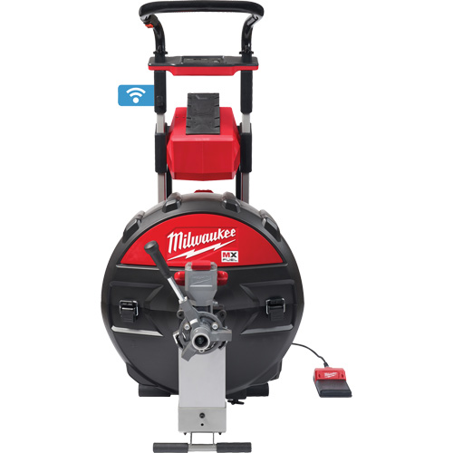 MX Fuel Sewer Drum Machine with PowerTredz, Electric, 5/8" x 100' and 3/4" x 100' Industrial Sales