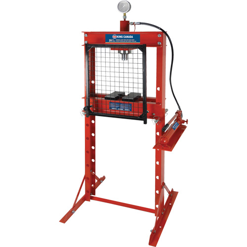 Hydraulic Shop Press with Grid Guard, 20 tons Capacity Industrial Sales