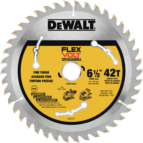 FlexVolt&reg; TrackSaw Blade, 6-1/2", 42 Teeth, Wood Use Industrial Sales