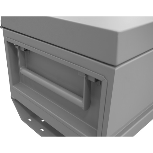 Boîte de rangement pour le chantier, 32" x 19" x 17-13/16", Acier, Gris Industrial Sales