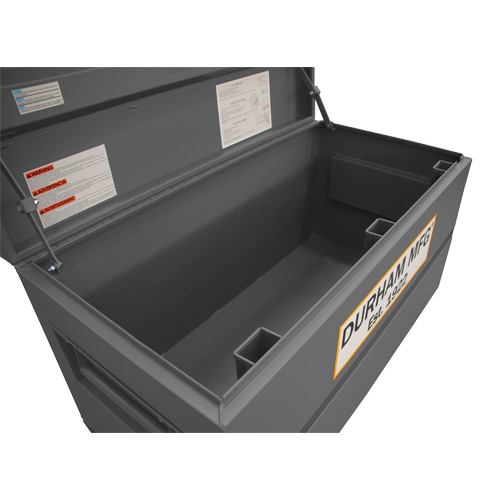 Boîte de rangement pour le chantier, 48" x 24" x 27-13/16", Acier, Gris Industrial Sales