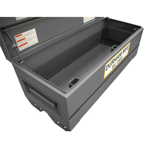 Boîte de rangement pour le chantier, 60" x 24" x 22-3/4", Acier, Gris Industrial Sales