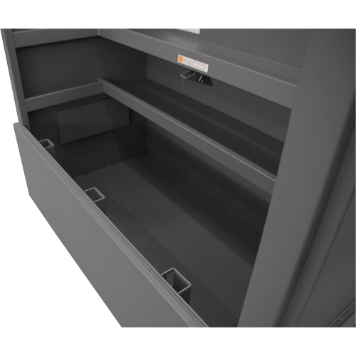 Piano Style Jobsite Storage Box, 60-1/2" W x 34-3/4" D x 49-3/8" H, Grey Industrial Sales