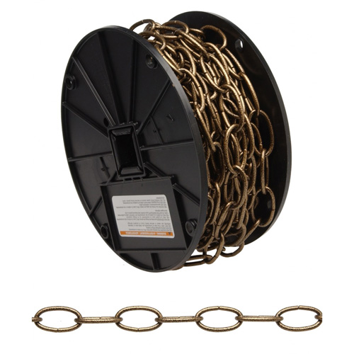 Decorator Chain, Carbon Steel, #10 x 60' (18.3 m) L, 35 lbs. (0.0175 tons) Load Capacity Industrial Sales