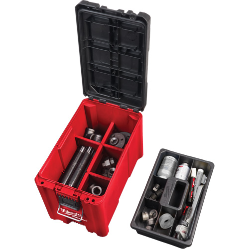 Packout Compact Tool Box, 10" x 16-1/5" x 13", Black/Red Industrial Sales