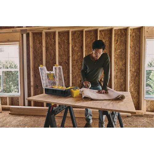 Organisateur profond pour professionnel, 17-1/2" la x 4-1/2" p x 14" h, Noir/Jaune Industrial Sales