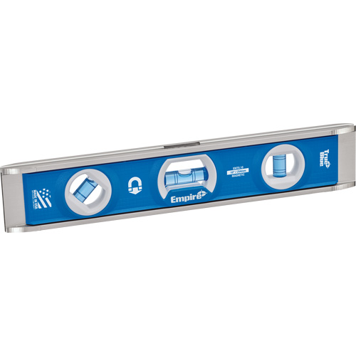 Torpedo Level, 10" L, Aluminum, 1 Vials, Magnetic Industrial Sales
