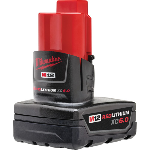 M12 Redlithium XC6.0 Battery, Lithium-Ion, 12 V, 6 Ah Industrial Sales