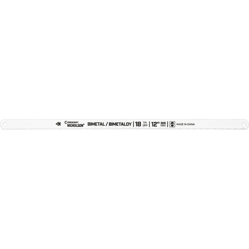 Lames pour scie &agrave; m&eacute;taux Bi-Metaloy, Bim&eacute;tal, 12" lo, 18 dents par pouce Industrial Sales