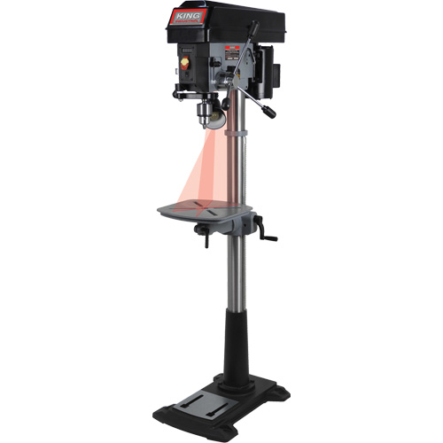 Perceuse &agrave; colonne &agrave; vitesse variable, 15", Mandrin 5/8", 3300 tr/min Industrial Sales