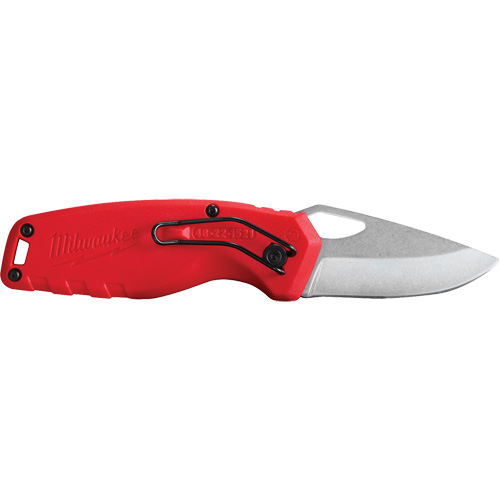 Compact Folding Knife, 2-1/2" Blade, Stainless Steel Blade, Metal Handle Industrial Sales