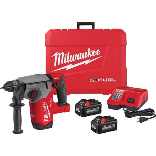 M18 Fuel SDS Plus Rotary Hammer Kit, 18 V, 1", 2 ft-lbs., 1330 RPM Industrial Sales